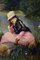 James Richard, Seated Girl in a River Landscape, 20th Century, Oil on Canvas 2