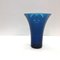 Vase en Verre Bleu Transparent de Vincenzo Nason & C., 1970s 1