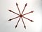 Scandinavian Chandelier in Teak Teck by Uno & Östen Kristiansson for Luxus, 1960s, Image 10