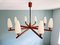 Scandinavian Chandelier in Teak Teck by Uno & Östen Kristiansson for Luxus, 1960s, Image 3