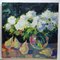 Vivek Mandalia, White Flowers, Oil on Canvas, Image 2