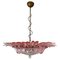 Mid-20th Century Pink Murano Chandelier, 1970s, Set of 2, Image 19