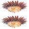 Mid-20th Century Pink Murano Chandelier, 1970s, Set of 2, Image 12