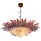 Mid-20th Century Pink Murano Chandelier, 1970s, Set of 2, Image 3