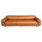 Sesann Leather Sofa by Gianfranco Frattini for Cassina, 1972, Image 1