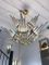 Italian Chandelier with Star Glass Rods and Brass, 1970s 6