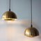Vintage Portuguese Brass Pendant Lamps, 1970s, Set of 2, Image 2
