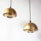Vintage Portuguese Brass Pendant Lamps, 1970s, Set of 2, Image 5