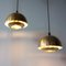 Vintage Portuguese Brass Pendant Lamps, 1970s, Set of 2, Image 1