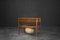 Vintage Danish Modern Teak Thread Side Table with Wicker Basket, 1960s, Image 8