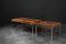 Mesa de centro sueca vintage grande de palisandro y aluminio de HMB Möbler Rörvik, años 60, Imagen 5