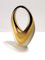 Vase Sommerso Vintage Noir et Jaune en Verre de Murano, 1950s 6
