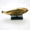 Mario Agostinelli, Sculpture Poisson Brutaliste, 1970, Bronze sur Socle en Marbre 3