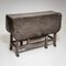 Grauer Tisch mit Torbeinen, 1900er 1