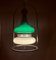 Mid-Century Modern Portuguese Green Opaline Milk Glass Pendant, 1940s, Image 5