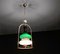 Mid-Century Modern Portuguese Green Opaline Milk Glass Pendant, 1940s, Image 4
