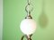 Mid-Century Modern Portuguese Green Opaline Milk Glass Pendant, 1940s, Image 7