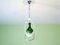 Mid-Century Modern Portuguese Green Opaline Milk Glass Pendant, 1940s, Image 2