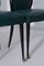 Chaises Vintage en Cuir Vert, Italie, 1950, Set de 6 6