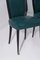 Chaises Vintage en Cuir Vert, Italie, 1950, Set de 6 3