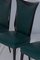 Chaises Vintage en Cuir Vert, Italie, 1950, Set de 6 2