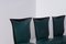 Chaises Vintage en Cuir Vert, Italie, 1950, Set de 6 10