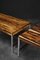 Mid-Century Modern Swedish Square Rosewood and Aluminum Coffee Table from HMB Möbler Rörvik, 1960s 5