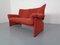 Sofá de dos plazas Palmaria vintage de Vico Magistretti para Cassina, años 80, Imagen 5