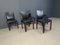 Chaises de Salle à Manger Vintage en Cuir et Bois de Durlet, 1980s, Set de 6 6