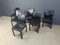 Chaises de Salle à Manger Vintage en Cuir et Bois de Durlet, 1980s, Set de 6 8