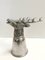 Italian Silver Pewter Elk Head Stirrup Cup, 1970s 9