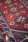 Vintage Red Hand-Woven Oriental Afghan Rug, 1970s, Image 7