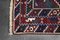 Vintage Red Hand-Woven Oriental Afghan Rug, 1970s, Image 13