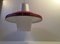 Lámpara colgante de techo danesa de Bent Karlby para Lyfa, años 50, Imagen 3
