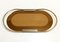 Oval 24k Gold Plated and Bronzed Pink Mirrored Glass Tray attributed to Umberto Mascagni, 1970s 7