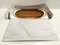 Oval 24k Gold Plated and Bronzed Pink Mirrored Glass Tray attributed to Umberto Mascagni, 1970s 4