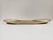 Oval 24k Gold Plated and Bronzed Pink Mirrored Glass Tray attributed to Umberto Mascagni, 1970s 8