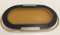 Oval 24k Gold Plated and Bronzed Pink Mirrored Glass Tray attributed to Umberto Mascagni, 1970s 9