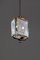 Art Deco Italian Brass and Glass Lantern, 1950s, Image 1