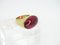 Ring in Plated Silver and Crystal from Daum, France, 1990s, Image 6