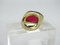 Ring in Plated Silver and Crystal from Daum, France, 1990s, Image 5
