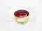 Ring in Plated Silver and Crystal from Daum, France, 1990s, Image 11
