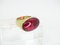 Ring in Plated Silver and Crystal from Daum, France, 1990s, Image 14