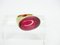 Ring in Plated Silver and Crystal from Daum, France, 1990s, Image 21
