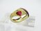 Ring in Plated Silver and Crystal from Daum, France, 1990s, Image 12