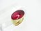 Ring in Plated Silver and Crystal from Daum, France, 1990s, Image 13