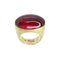 Ring in Plated Silver and Crystal from Daum, France, 1990s, Image 1