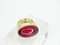 Ring in Plated Silver and Crystal from Daum, France, 1990s, Image 24