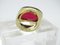 Ring in Plated Silver and Crystal from Daum, France, 1990s, Image 8