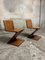 Sedie Zig-Zag vintage in legno impiallacciato di Gerrit Thomas Rietveld, anni '70, set di 2, Immagine 2